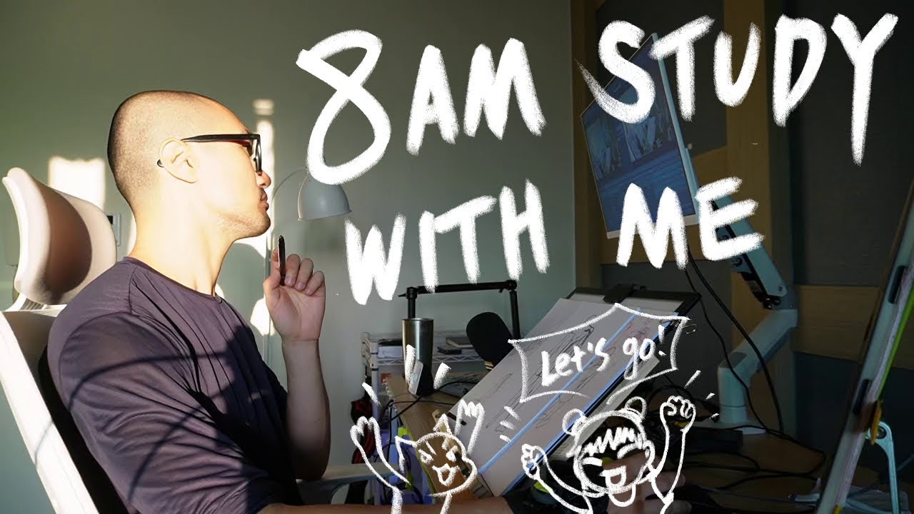 LIVE 8AM Study With Me (or Draw with me) | NO REC | Lofi | 8 Hours | 90/10 Pomodoro | 🐝🦜
