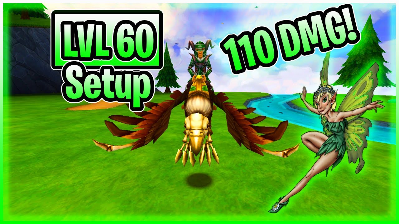 Wizard101-How to get 110 damage on a lvl 60 life!