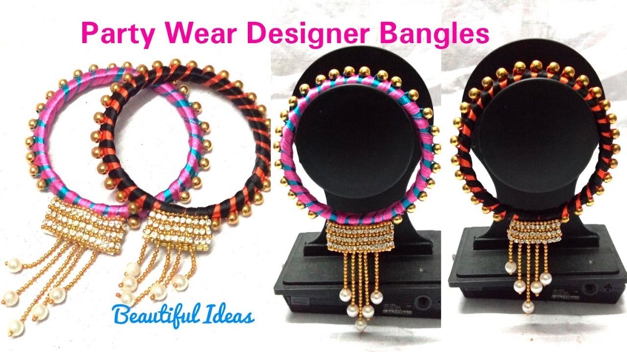 PARTY WEAR  :::: SILK THREAD  DESIGNER BANGLES.
