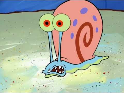 SpongeBob SquarePants - Gary vs. Worm Fight Clouds - YouTube