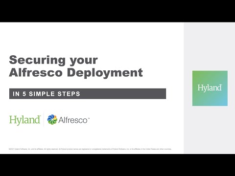 Securing Alfresco Deployment with 5 simple steps