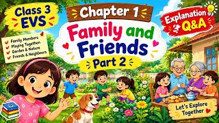 Family and Friends Part 2 | Class 3 EVS Chapter 1 | NCERT Question Answers