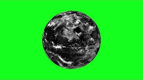 earth clouds map rotating animated green screen royalty free footage