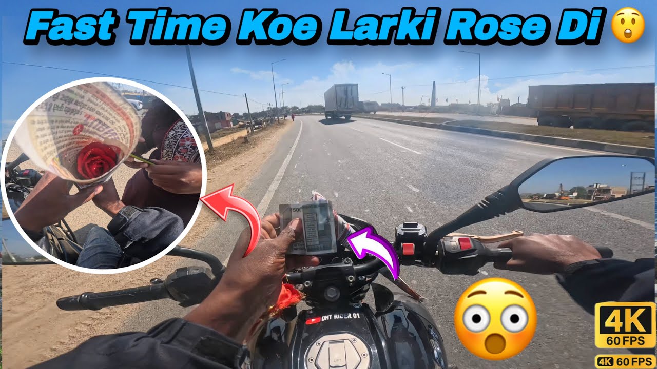 लड़की ने दिया मुझे Rose 🌹 | Shocked & Happy 😍 #dhtrider01 #rose #roseday #vlog