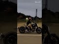 This Tiny Girl Looks Badass Riding a Black Cruiser in a Perfect Matching Outfit 🖤 #girlrider