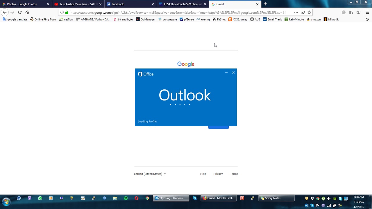 How to configure gmail account in outlook 2016 - YouTube
