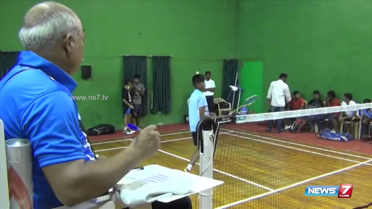 Junior state ranking badminton tournament at Thoothukudi Tamil Nadu