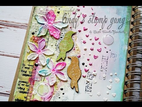 Mixed Media Art Journal Freedom - YouTube