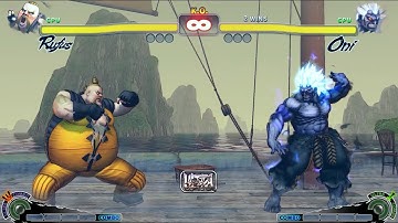 RUFUS VS ONİ | CPU VS CPU Ultra Street Fighter IV  (Hardest AI)