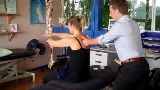 Myofascial release techniques for the Rhomboids / thoracic spine using Soft Tissue Release (STR) screenshot 4