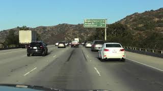 Ca 134 driving into Los Angeles