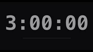 3 Hour Timer – 180 Minute Countdown with Alarm (Fullscreen)