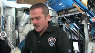 Chris kitchen choklate cake in space