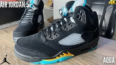 Air Jordan 5 Aqua On Feet Review