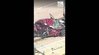 Horrific crash on I-96 shuts down travel