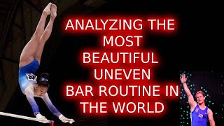 The most beautiful girls gymnastic bar routine in the world analyzed by Olympian Lance Ringnald