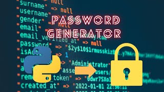 🔐 Python Password Generator🔒