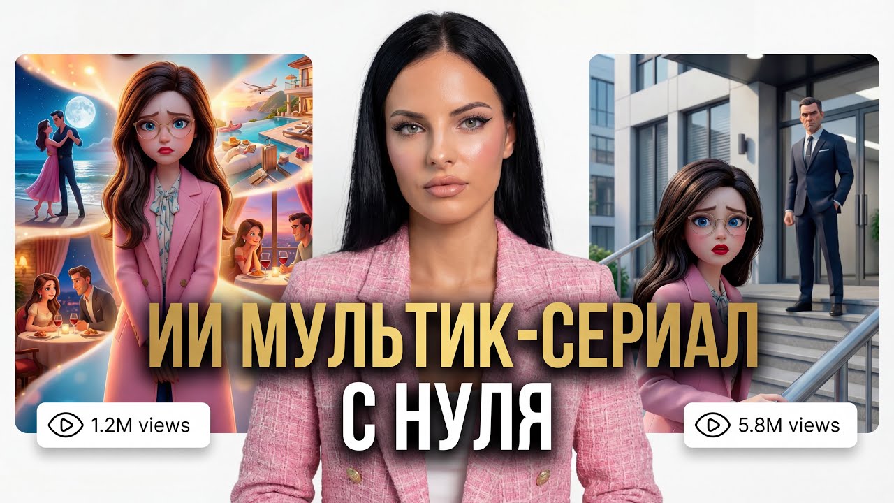 Как создать мультик - сериал с нуля в нейросети | ТРЕНДОВЫЙ сериал с нуля