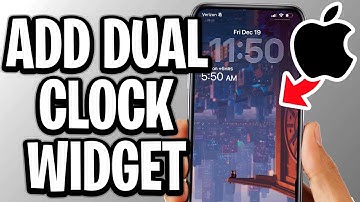 How To Add Dual Clock Widget To iPhone Lock Screen - Full Guide