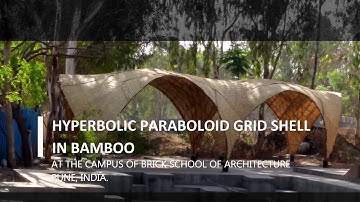 Hyperbolic Paraboloid GridShell in Bamboo