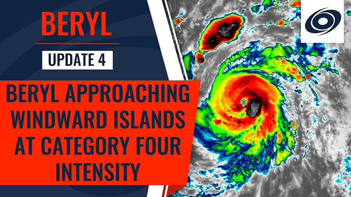 Major Hurricane Beryl Approaching the Windward Islands as a Category 4