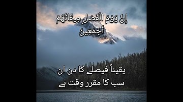 سورة الدخان 38 - 42