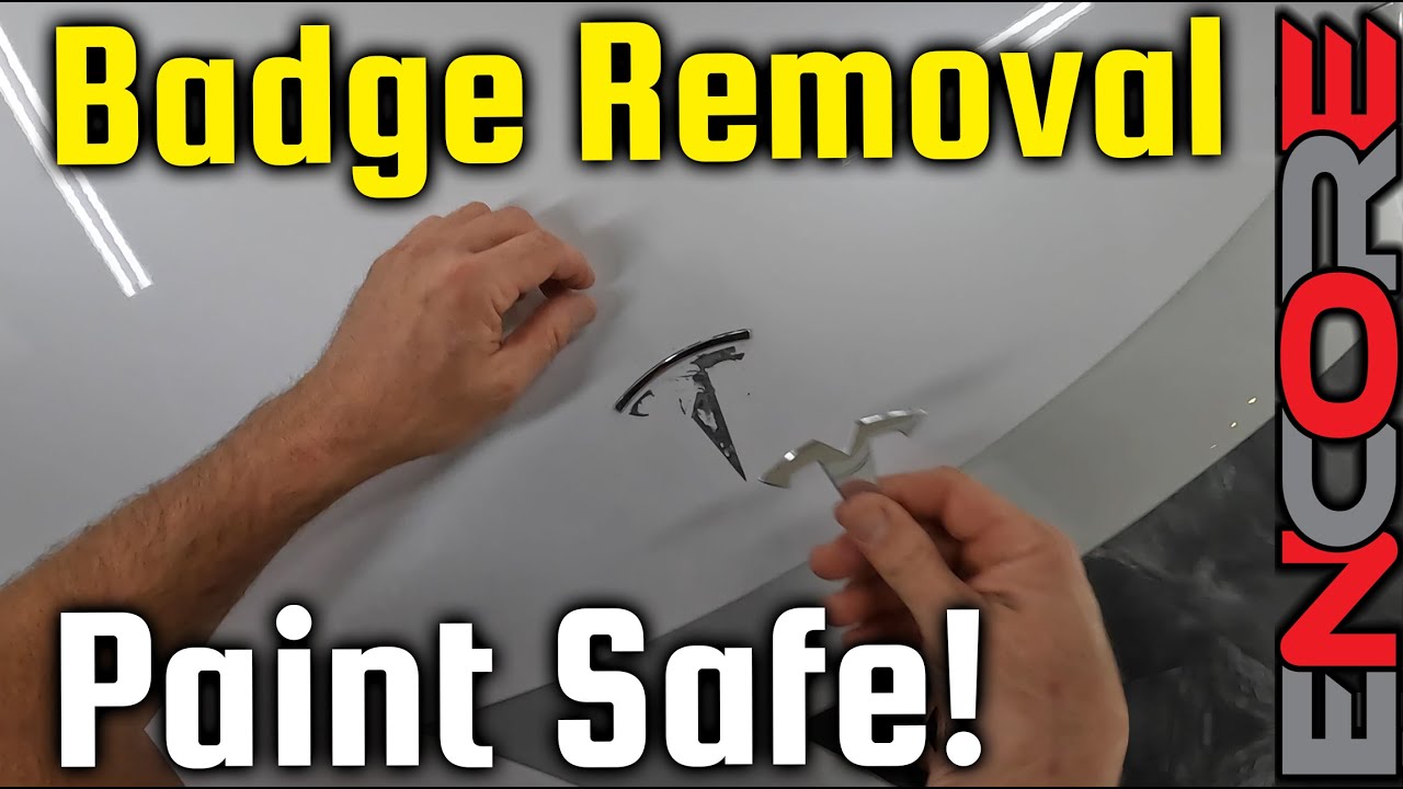 How to professionally remove car badges NO paint damage! AKA Debadging  emblem 