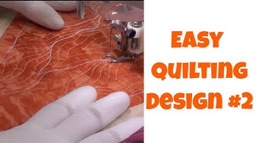 Machine Quilting a Quick Flame Design - Beginner Quilting Tutorial #2 with Leah Day