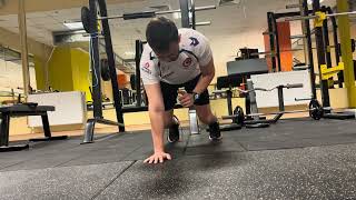 Bear Walk Iso Hold and One Arm Scap Push ups