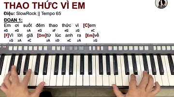 BÀI 17A: SOLO NỐT NHẠC LÝ THAO THỨC VÌ EM || THIỆN ORGAN