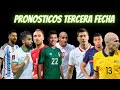 Copa del mundo 2022  tercera fecha  pronosticos