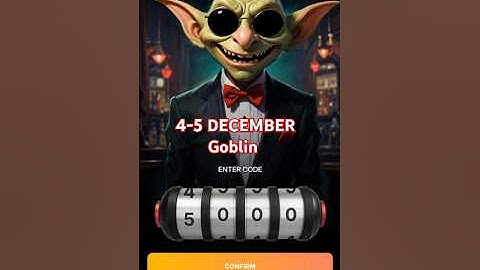 4 December Goblin Mine Game Code | Goblin Mine Game VIP Code | Goblin Mine Game Daily Code