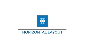 Tutorial 5 | Horizontal Layout