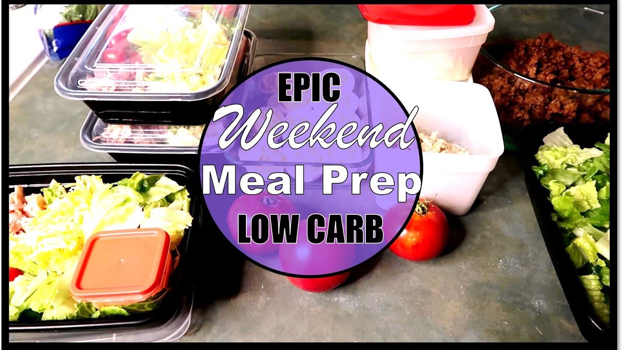 Easy Meal Prep // Healthy and LOW CARB - YouTube