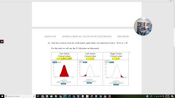 03 Finding Critical Values with Statcrunch