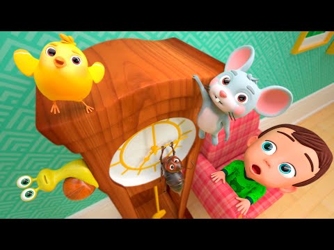 Hickory Dickory Dock Hippo Snail Mouse Penguin Animal Kids Songs