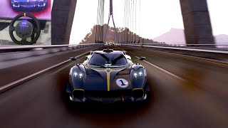 Forza Horizon 5 || Pagani Huayra R || Cammus C5 Steering Wheel Gameplay || Intense Race Battle