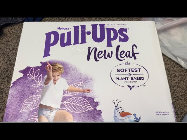 Frozen, Huggies Pull-Ups New Leaf 4T-5T, package opening 