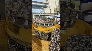 Excavator Chain(190Intercepts ) Paint Dipping Technique- Tools Machines Easy Easyway Easywork !