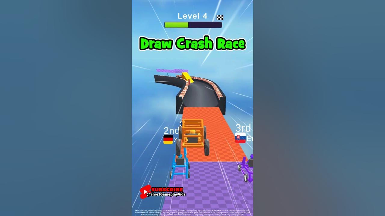 Draw Crash Race level 4 Draw your Car and Win the Race Short