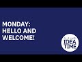 Monday  hello and welcome