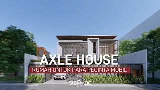Desain Rumah Modern Tropis 2 Lantai 6 Kamar di Lahan 730 m2 | Cocok Buat Pecinta Mobil