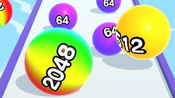 Ball Run 2048 - All Levels Gameplay Android, iOS ( Levels 2550 )