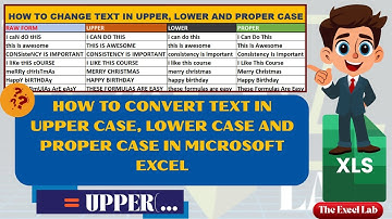 How to Change Text Case in Excel | UPPER, LOWER & PROPER Functions Explained | Change Case Tutorial