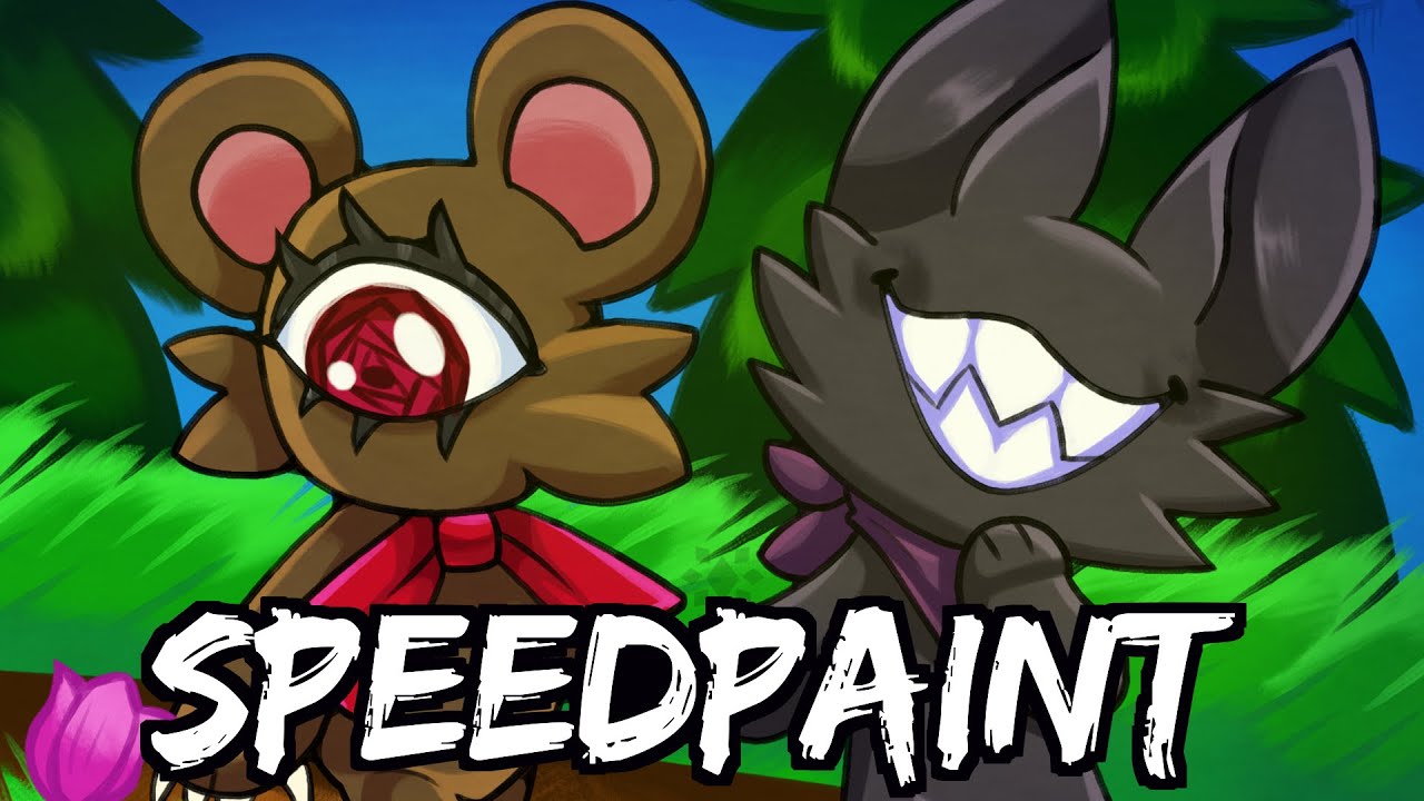 Art Fight Speedpaint || Fangs and Retina || Fossil VS Crystal 2025