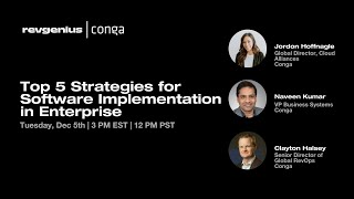 5 Top Strategies for Software Implementation in Enterprise, powered by Conga screenshot 1