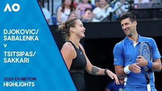 Djokovic/Sabalenka v Tsitsipas/Sakkari Full Match | Australian Open 2024 Exhibition