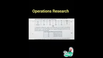 OPERATIONS RESEARCH. #or #2021 #mba #jntukakinada