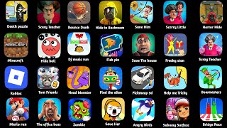 Roblox,Minecraft,Scray Teacher,Death Puzzle,Find the alien,Freaky Stan,Bowmasters,Horror Hide screenshot 4