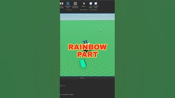 Make A Rainbow Part in 16 Seconds in Roblox Studio! #robloxstudio